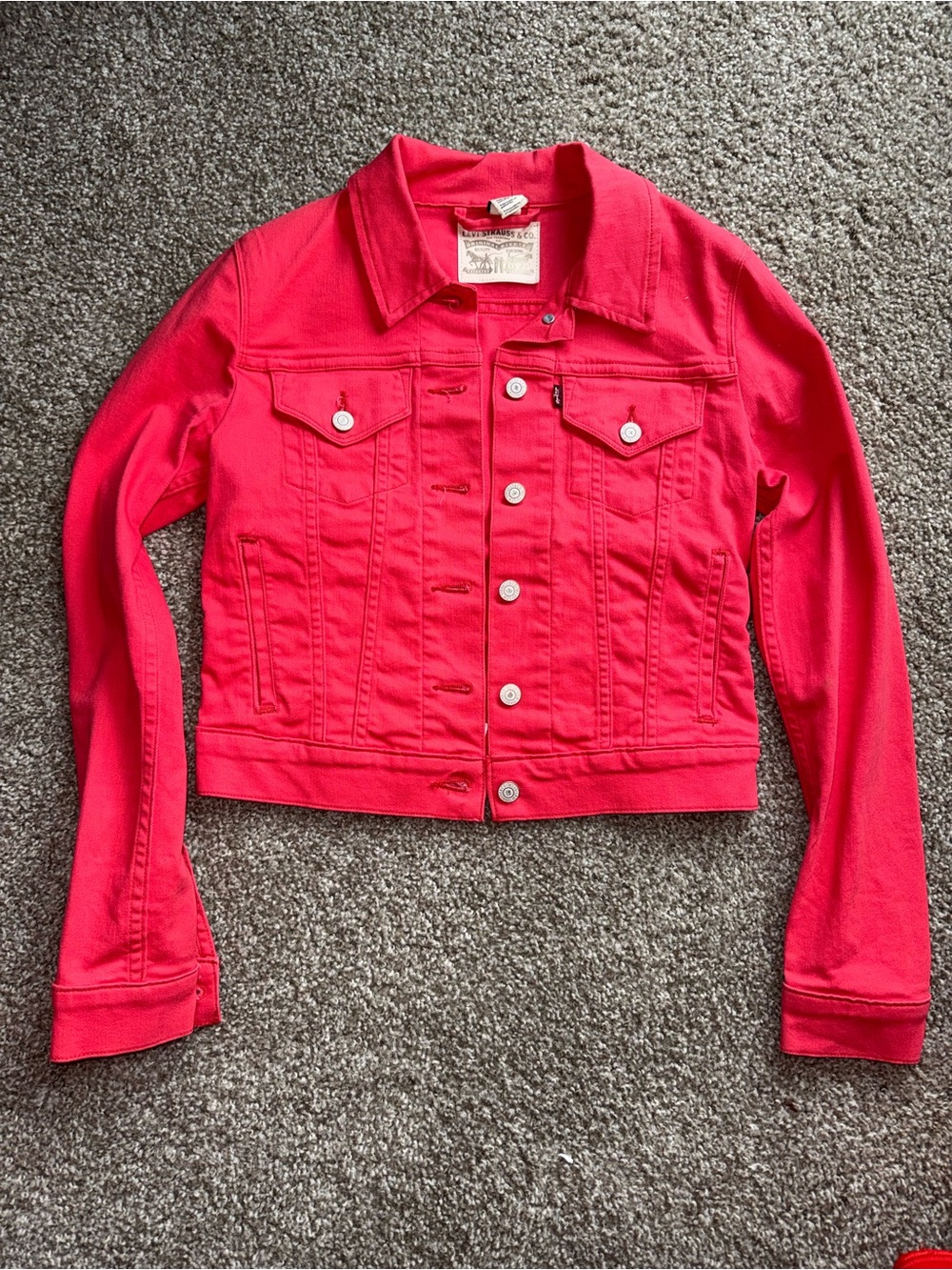 Women’s Levi’s Coral Denim Jacket Size Dmall